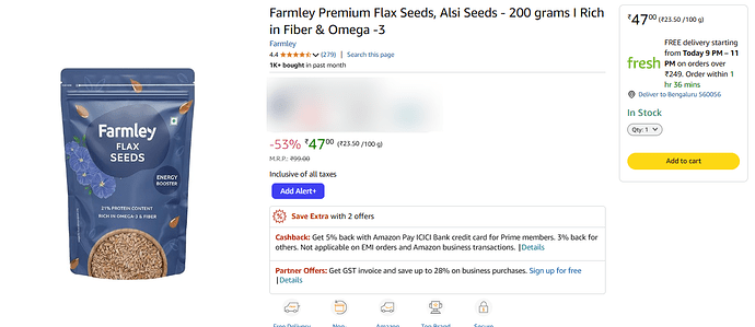 Farmley Premium Flax Seeds