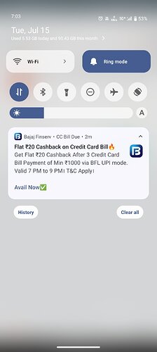 Bajaj UPI Cashback Offer
