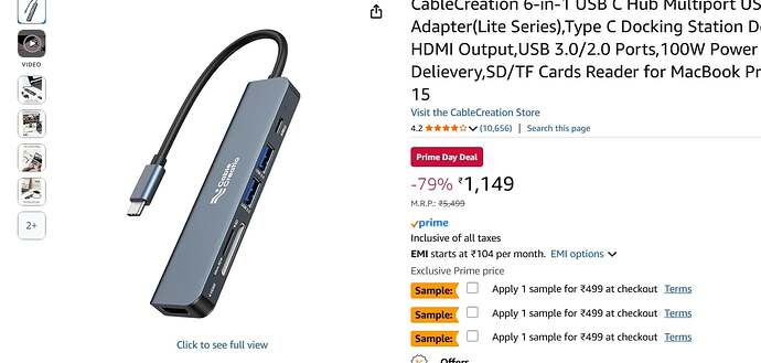 CableCreation Multiport Adapter