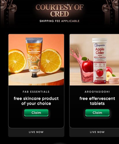 Friday Savings on CRED