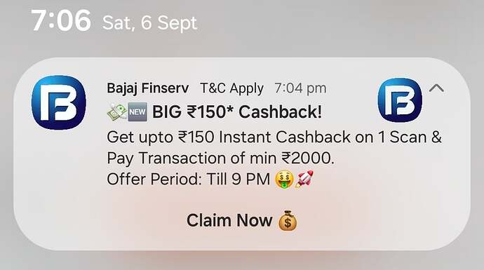 Bajaj Scan & Pay Offer