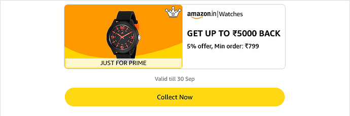 Amazon Watches Offer