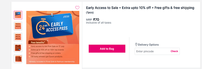 Nykaa Hot Pink Sale Early Access