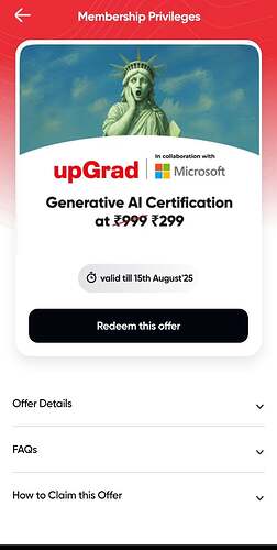 UpGrad Generative AI Course Overview