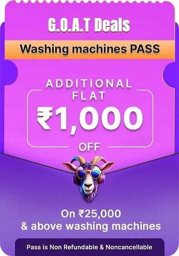Washing Machine Discount