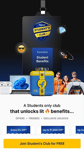 Flipkart Student Club