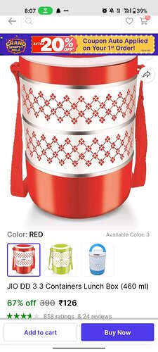 Set of 3 Lunch Boxes on Shopsy
