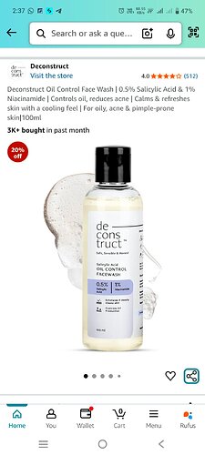 Deconstruct Oil Control Face Wash