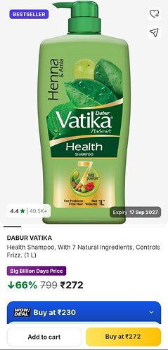 Dabur Vatika Health Shampoo