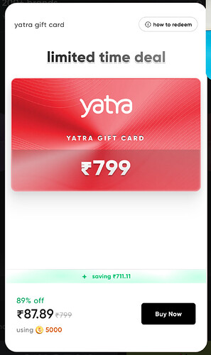 Yatra CRED Offer 2