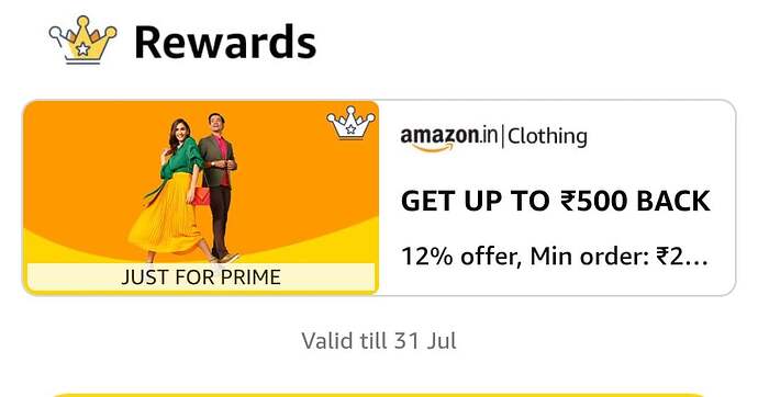 Amazon Clothing Offer 12%