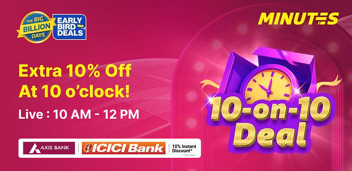 Flipkart Minutes Sale
