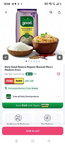 Daily Good Rozana Basmati Rice 5 Kg