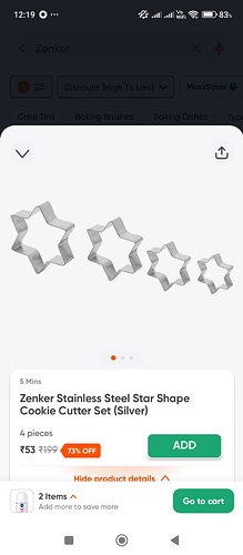 Zenker Stainless Steel Star Cookie Cutter Set