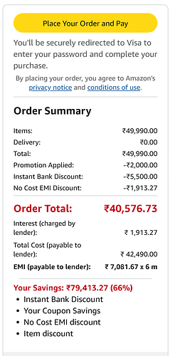 Bank Offer Details