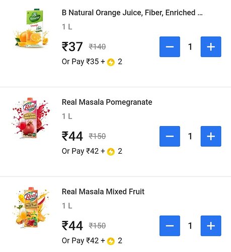 Flipkart Grocery Juice Offer