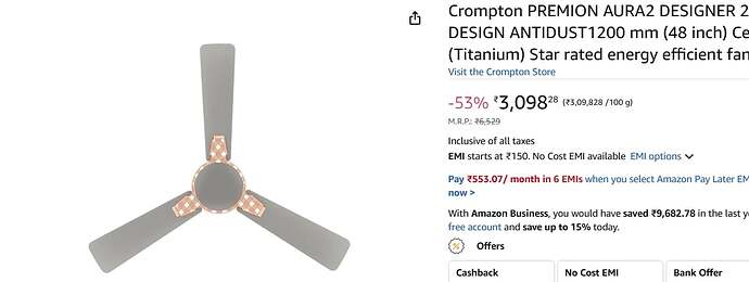 Crompton PREMION AURA2 Ceiling Fan
