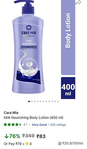 Cara Mia Milk Nourishing Body Lotion