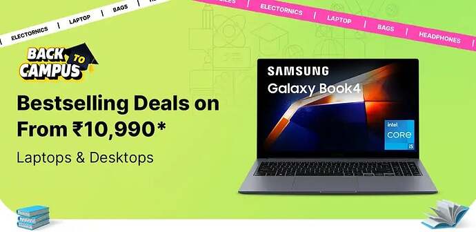 Top-selling Laptops on Flipkart during Back to Campus Sale