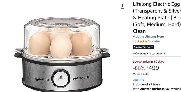 Lifelong Electric Egg Boiler