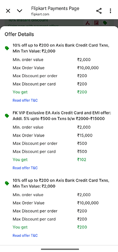 Flipkart Axis Offer 1