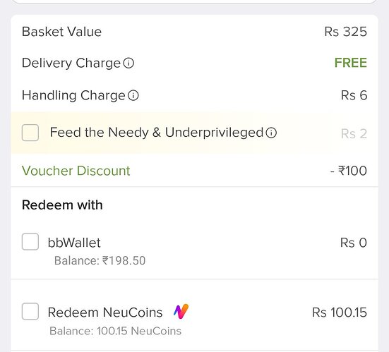 Bigbasket Code Applied Successfully