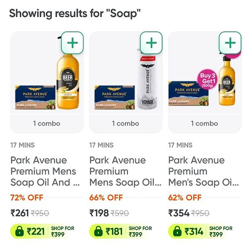 Park Avenue Products Discount Sale