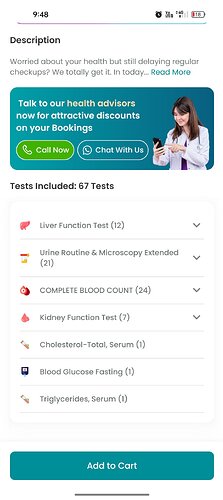 Healthians 67 Parameter Lab Test Package