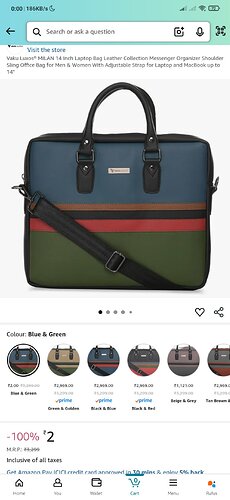 Vaku Luxos MILAN 14-inch Leather Laptop Bag