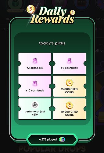 CRED Daily Rewards Offer