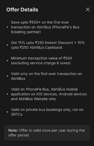 PhonePe AbhiBus Offer Details 2
