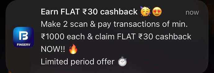 Bajaj Finserv Scan and Pay Cashback Offer