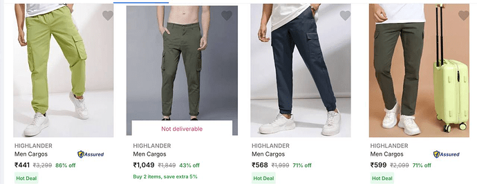 Highlander Cargo Pants Offer