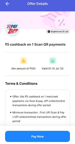 HDFC PayZapp Cashback Offer