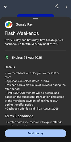 Google Pay Cashback Steps Screenshot