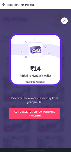 Myntra Offer Details