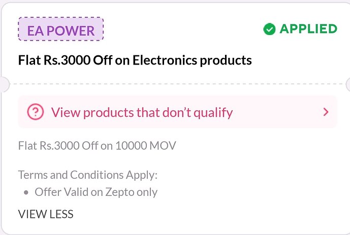 Zepto Electronics Offer