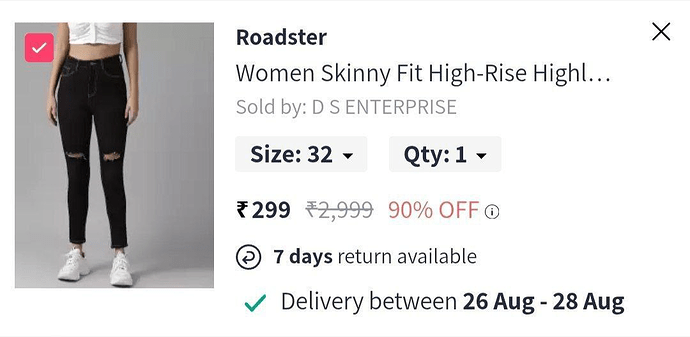 Myntra Roadster Jeans Sale