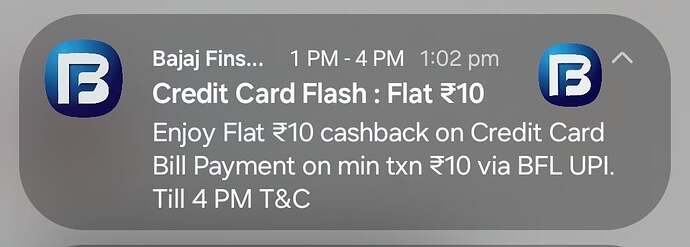 Bajaj Finserv Credit Card Bill Payment Offer