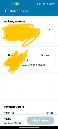 JioMart Payment Issue Proof 1