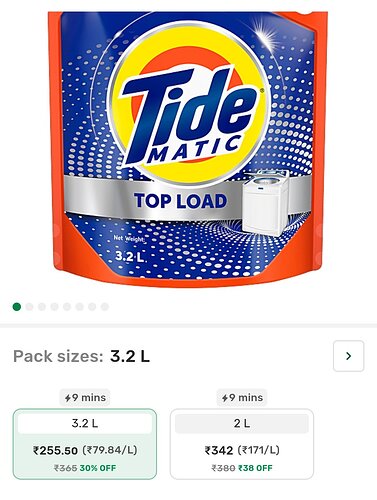 Tide 3.2 kg Top Load Detergent Powder