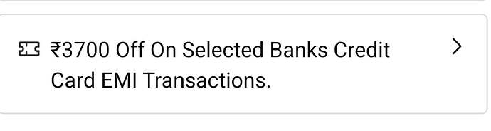 Bank Offer for EMI