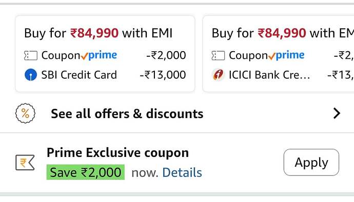 Bank and Coupon Discount Offer