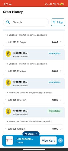 FreshMenu Chicken Sandwich Deal on DigiHaat