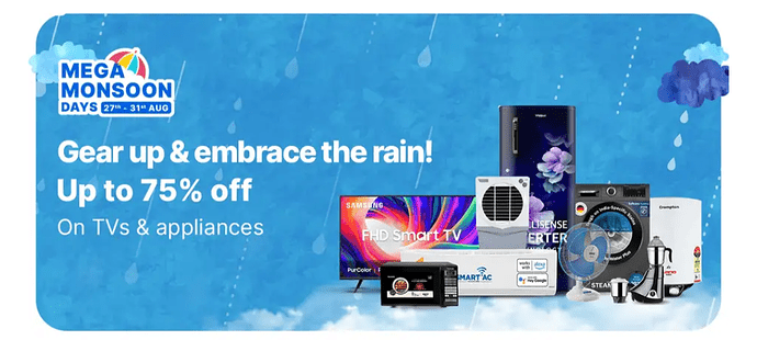 Flipkart Monsoon Sale Banner 1