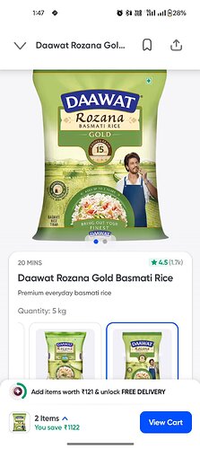 Dawat 5kg Basmati Rice