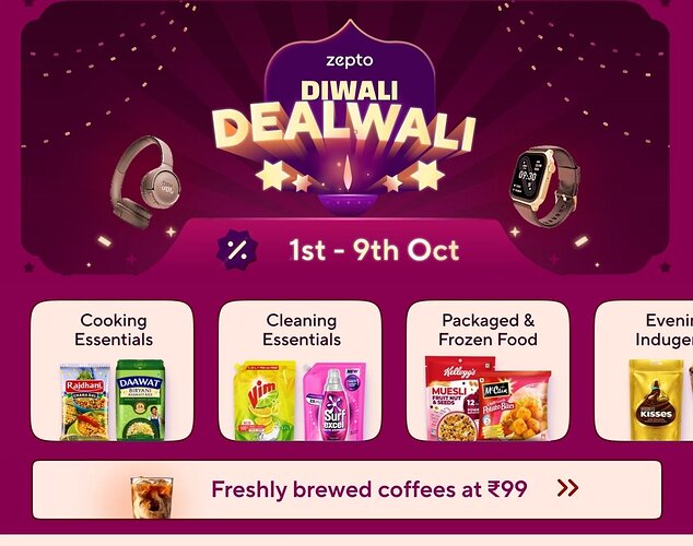 Zepto Diwali Sale