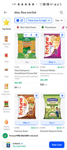 Tata Sampann Chana Dal 94% Off Swiggy Instamart