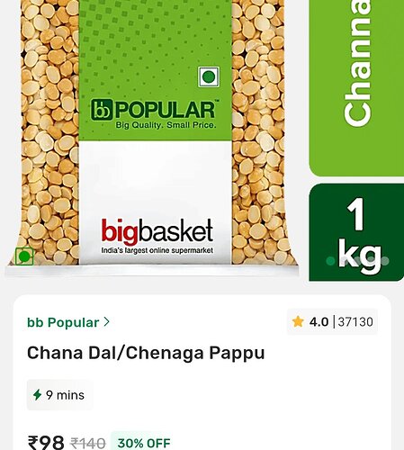 Chana Dal Bigbasket