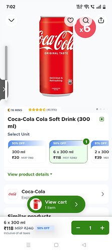 Coca-Cola Cans 6-Pack